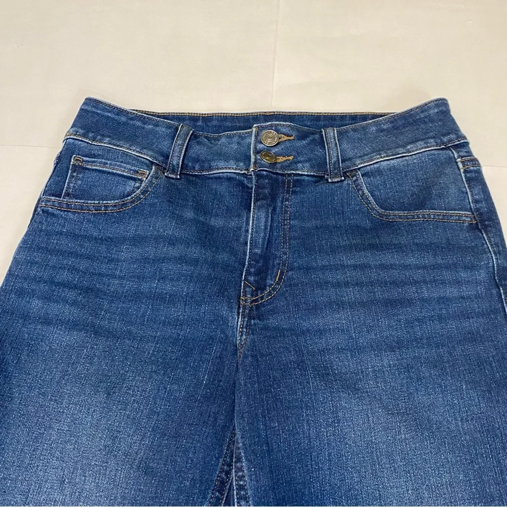Maurices Dark Blue Slim Straight Leg Ankle Jeans